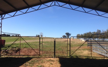 almost finished gates for hayshed